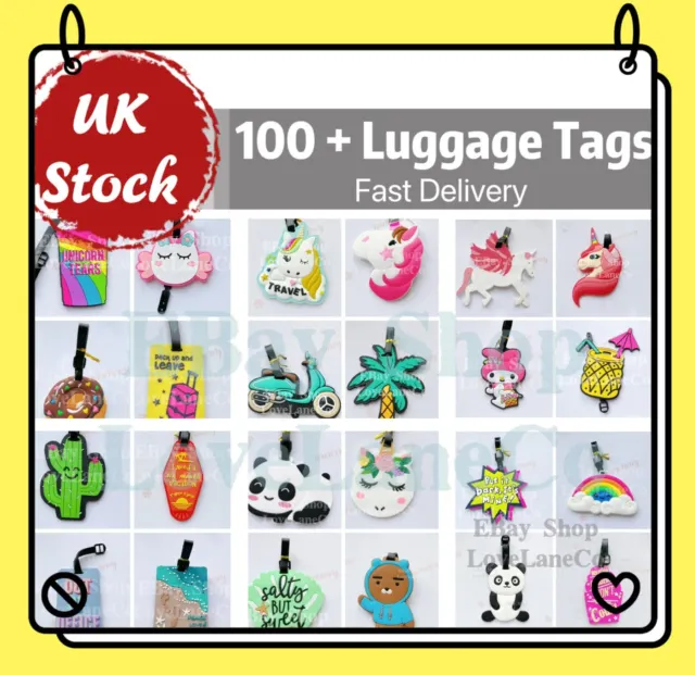 Fun Designs Luggage Tags Baggage Tag Travel Lover Gift Idea Suitcase Tag Animal