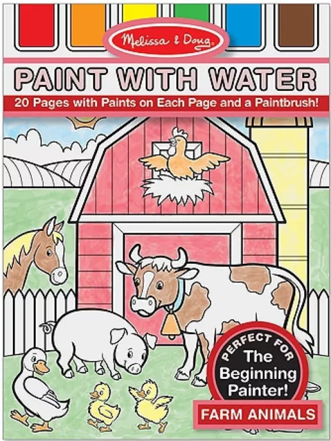Melissa & Doug: Farm Animals Paint With Water Kids' Art Pad