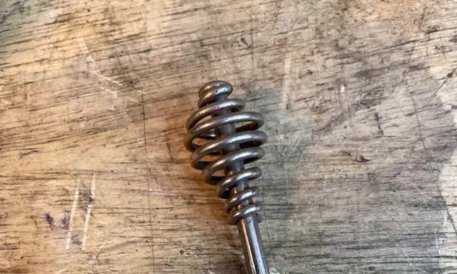 Antique Spring Picture Nail hanger Vintage Nickel 3" 3