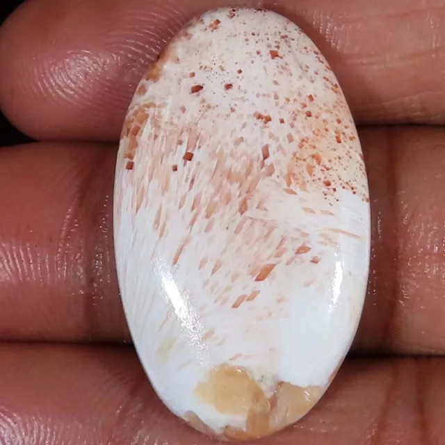 34.15 Karat 100% Natürlich Rosa Skolezit Oval Cabochon Edelstein 21x36x6 MM