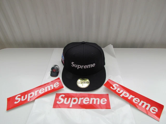 Supreme WORLD FAMOUS BOX LOGO NEW ERA キャップ 帽子 メンズ 超美品の