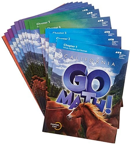 HOUGHTON MIFFLIN HARCOURT GO MATH! CALIFORNIA: STUDENT **Mint Condition**