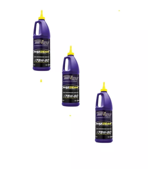 Royal Purple 01300 75W-90 Max Gear Synthetic Gear Oil 3 Pack