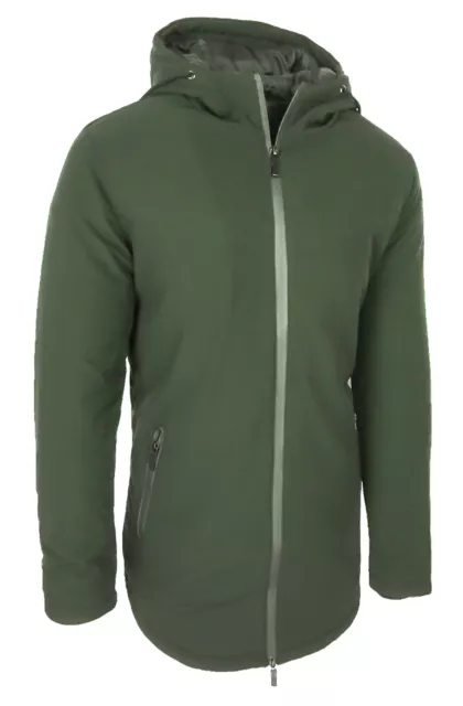 Giubbotto uomo Invernale casual verde Giacca lunga Piumino Parka da M a 3XL