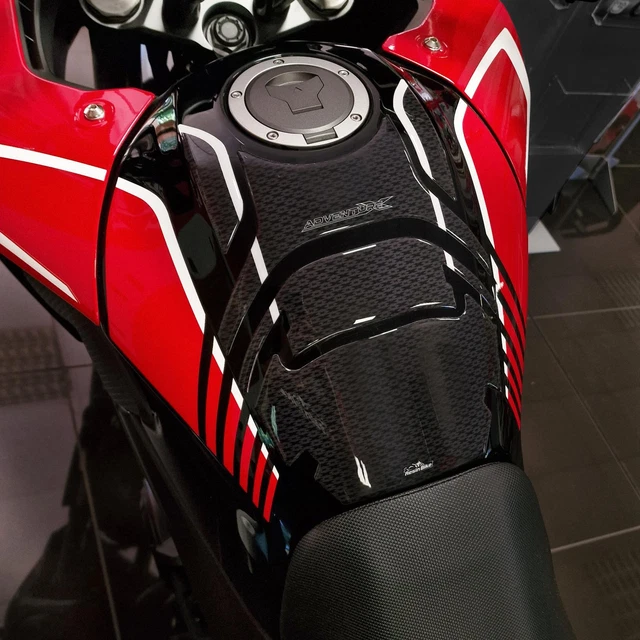 Paraserbatoio In Resina 3D Rosso Per Honda NC 700 X (2014-2015) - AZ Graphishop, Made In Italy - 4