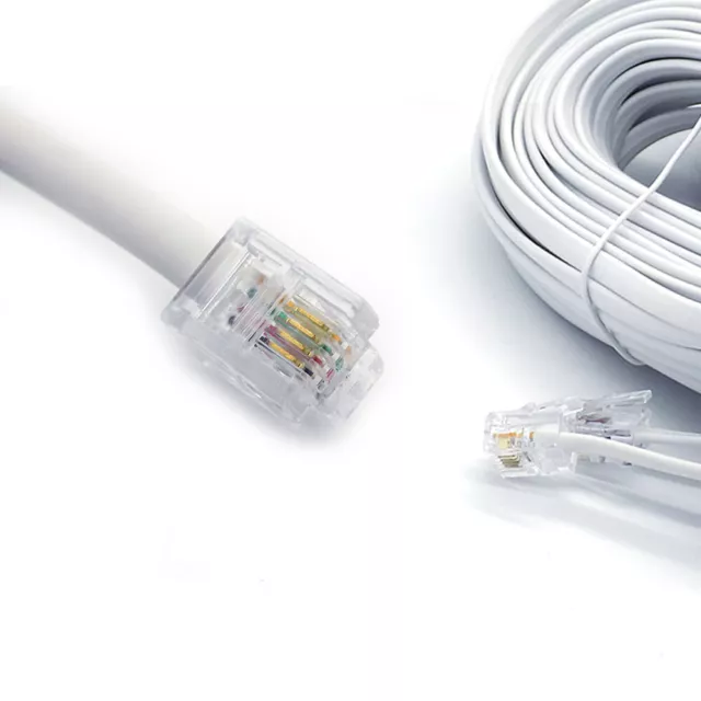 3M Meter RJ11 to RJ-11 ADSL Broadband Internet Router Modem Phone Cable Lead UK