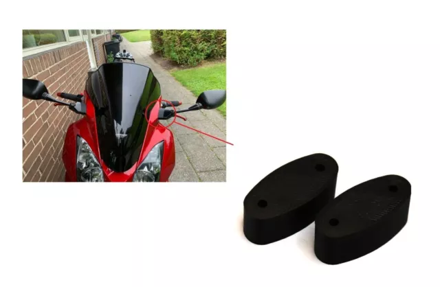 Adaptador extensor de elevador de espejo de montaje para Honda VFR800 VFR...