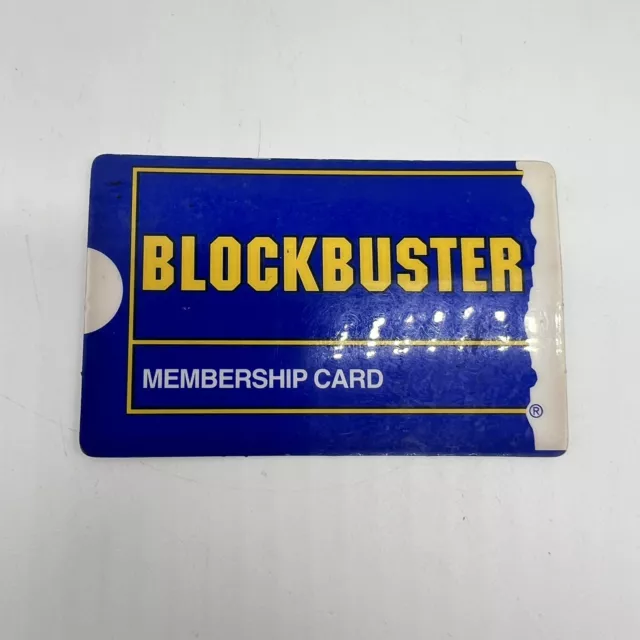 Blockbuster Video Entertainment Store Plastic Membership Card 1990s Vintage Read