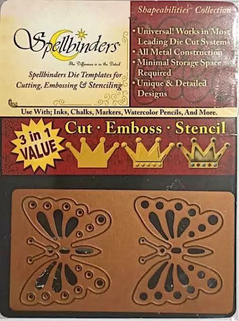 Sale Price Spellbinder Cut Emboss & Stencil Dies ~Butterflies