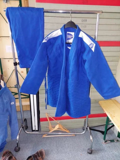 judoanzug 180 blau, Green Hill 2