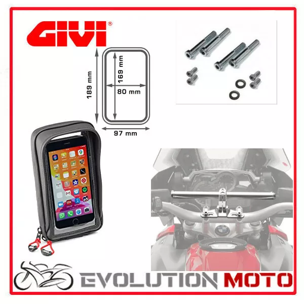 Kit Supporto + Porta Smartphone Honda Cbf 600 N 2004 > 2012 Givi