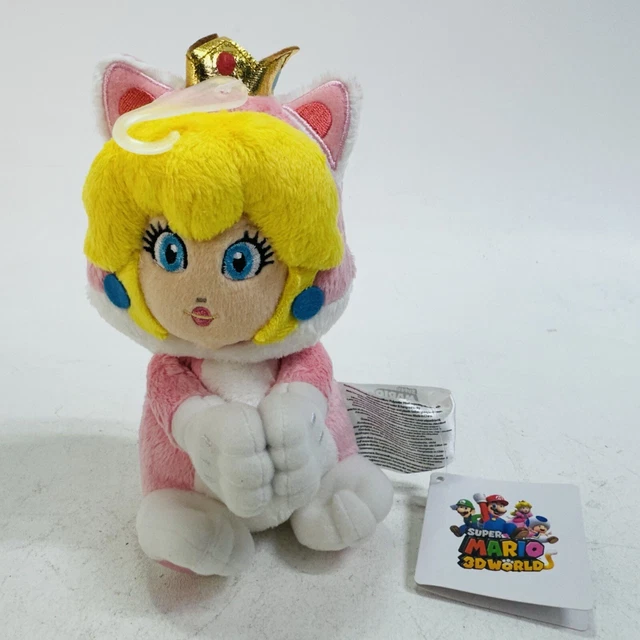 Peluche Pour Enfant à Partir De 3 Ans Sanei Super Mario 3D World Neko Cat Luigi Muñeca De Peluche De 9 Pulgadas : Japan VideoGames Peluche Chat Luigi 25cm
