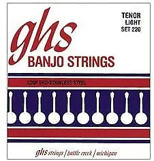 GHS 210 Set di corde banjo tenore bronzo fosforo, 9-28