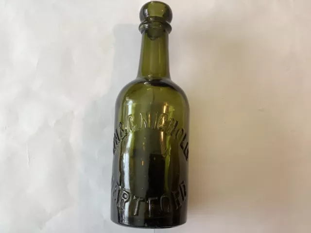 W H & G Nichols Hertford Brewery advertising beer bottle