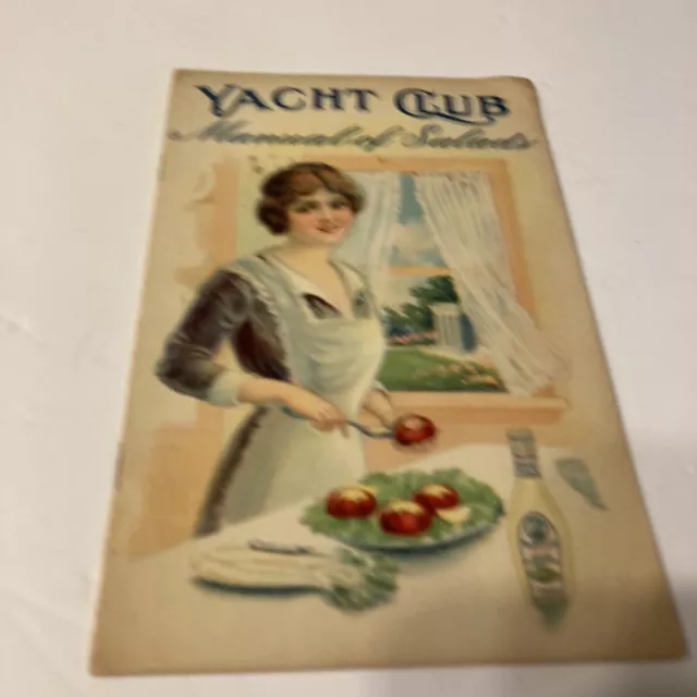 1923 Yacht Club Manual of Salads - Vintage Paperback CookBook Food Guide Booklet