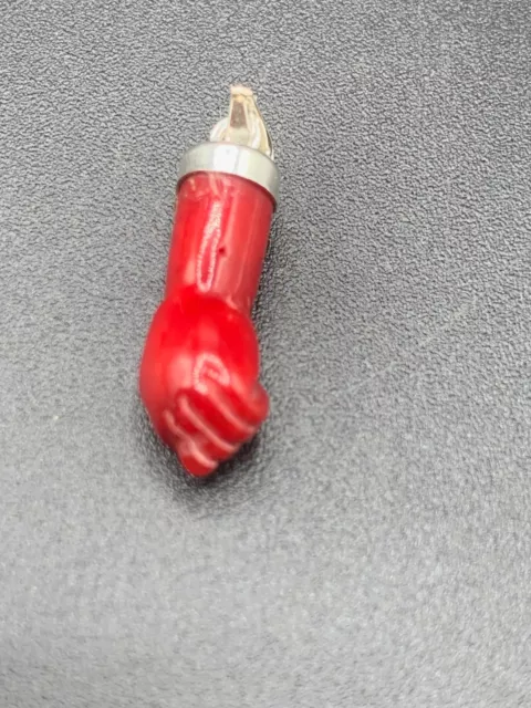 Figa Hand Pendant Carved Coral Red Dyed Bamboo Coral Brazilian Good Luck Charm 3