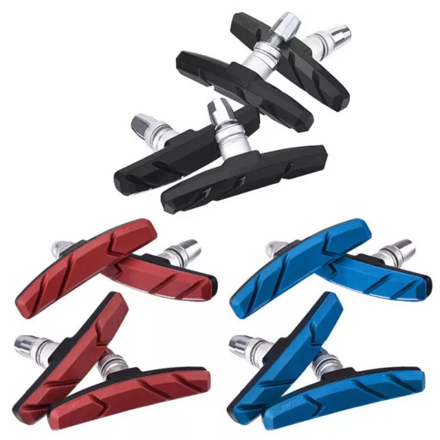 2/4/6/8PCS Mountain Bike BMX V Brake Blocks Bicycle Break Pad Shoes 3 Colours