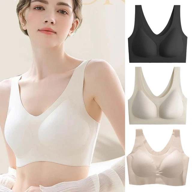 Reggiseno Senza Cuciture E Senza Ferretto Uwdiohq - Bordo In Pizzo, Fibbia Laterale, Microfibra, Per Donna