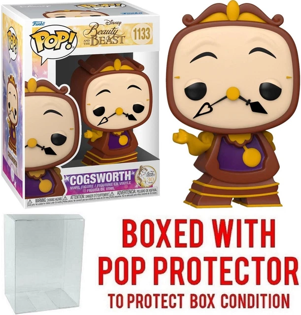 Funko POP! Disney Beauty and the Beast Cogsworth #1133 Vinyl Figure w/ Case