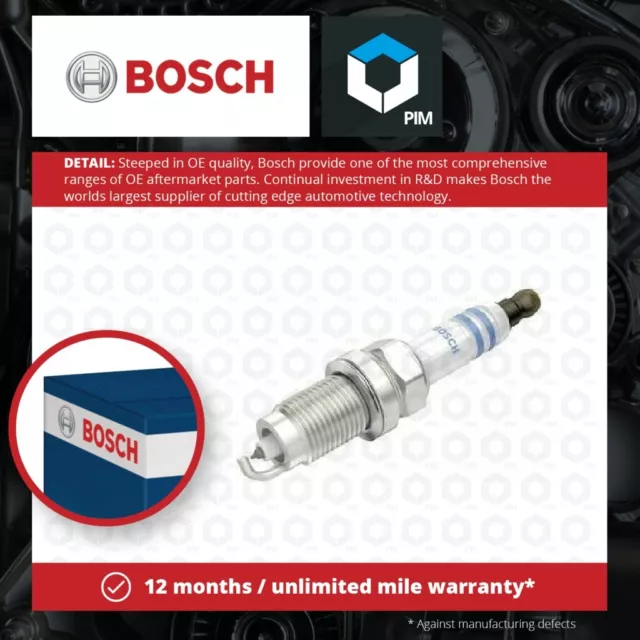 Spark Plugs Set 4x fits VW POLO 1.0 1.4 99 to 12 Automatic Transmission Bosch