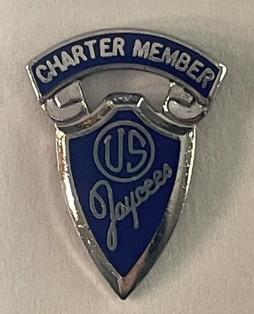 Vintage Jaycees Pin US Jaycees Charter Member Pin Lions Club Pin NEW