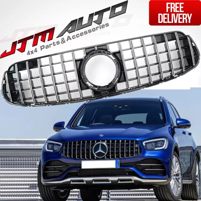 FOR MERCEDES BENZ GLC X253 2015-2018 AMG Front Grille Diamond Grill Vent  Chrome $650.00 - PicClick AU