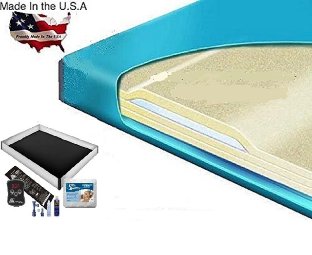 80% Lumbar Support Waveless Waterbed Mattress / Pad / Liner / Heater / Fill Kit