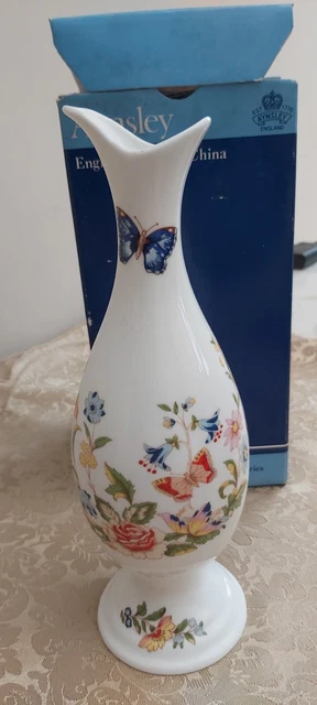 Aynsley Cottage Garden Bone China Large Bud Vase