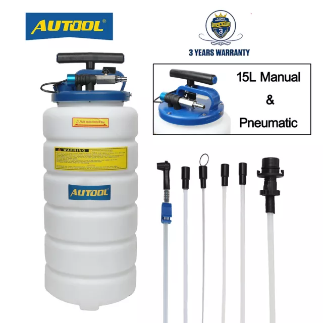 Manual 7 Liter Oil Fluid Changer Vacuum Extractor Fuel Petrol Pump Transfer  Remover Tank