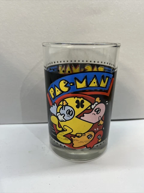 Bally Midway Pac Man Pacman Cup Arby's Collector Glass Vintage 1980
