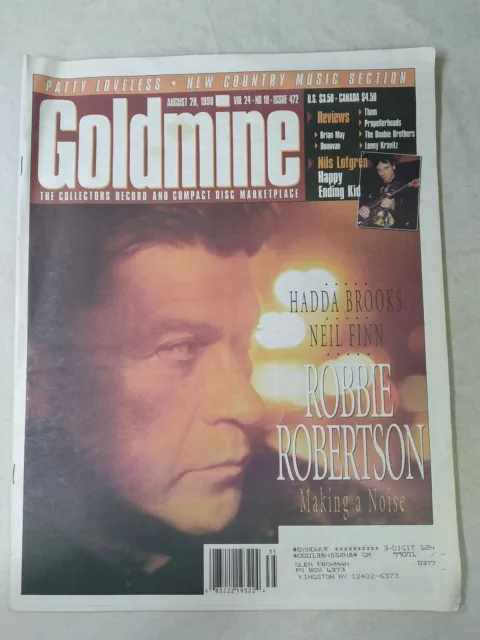 Goldmine Magazine August 28 1998 Vol 24 No 18 Issue 472 Robbie Robertson READ