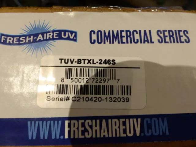 Fresh-Aire Uv Tuv-Btxl-246S Big-Tube Xl Commercial Uvc System