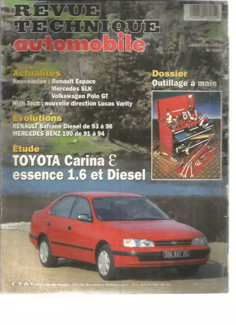 Revue Technique Automobile N°591 - Toyota Carina E Essence 1.6 Et Diesel