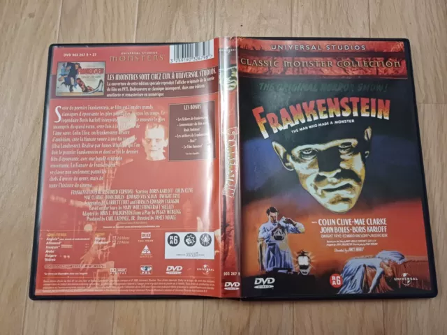 DVD Frankenstein Boris Karloff Universal Monsters