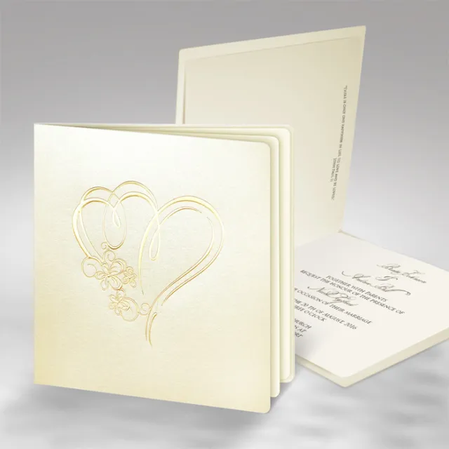 Einladungskarten Hochzeit FE46R mit Umschlag! Hochzeitseinladungskarte