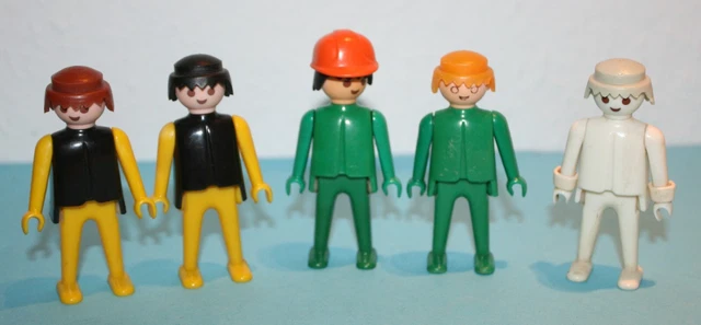 Playmobil Konvolut ältere Figuren 5 Männer farbigen Händen Klicky 3317 Gespenst