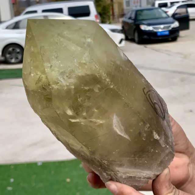 3,01 LB Citrino Natural Racitrino Racimo Mineral Espectáculo de Cuarzo Cristal Curación