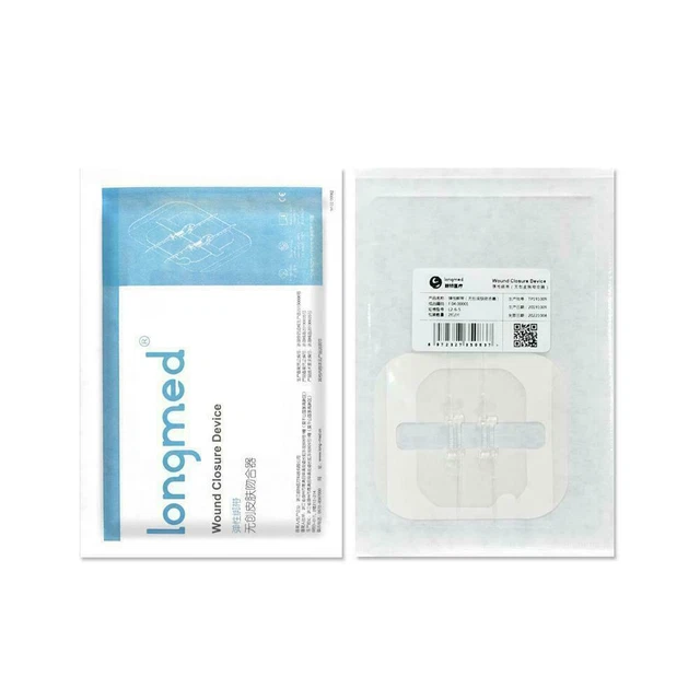 2 x cerotto chiusura ferite adesivo con cerniera sutura indolore R3T8 F6X8