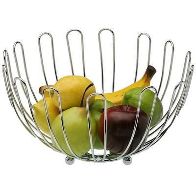 XIBALI 2 Ripiani Portafrutta,Decorativo Cesto di Frutta Supporto di Tavolo in Metallo,Mantiene la Frutta e Verdura Fresca e organizzata,Perfetto per Contenere Snack,Cupcake,centrotavola 
