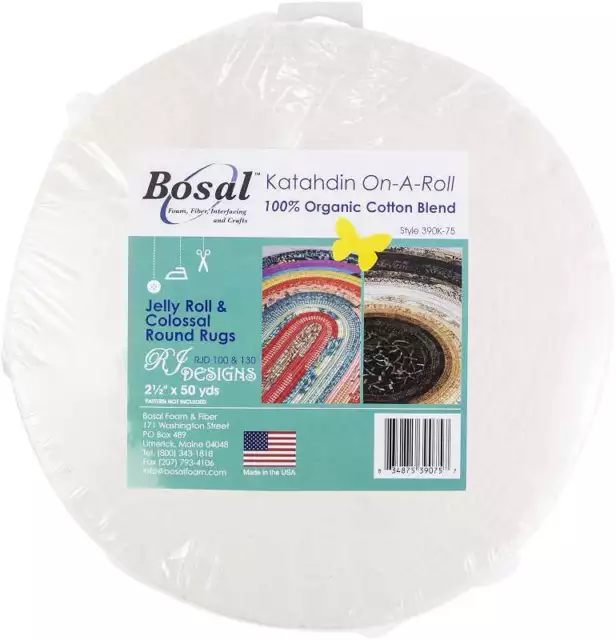 Bosal Katahdin On-A-Roll 100% Organic Cotton Batting  2.5"X50yd