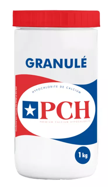 OCEDIS PCH Granulé - 1kg | Chlore Choc Non Stabilisé - Hypochlorite de Calcium