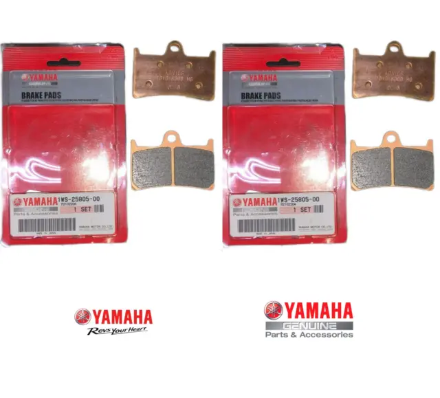 2 Coppie Pastiglie Freno Anteriore Originali Yamaha Mt09 Tracer 900 2015 - 2022