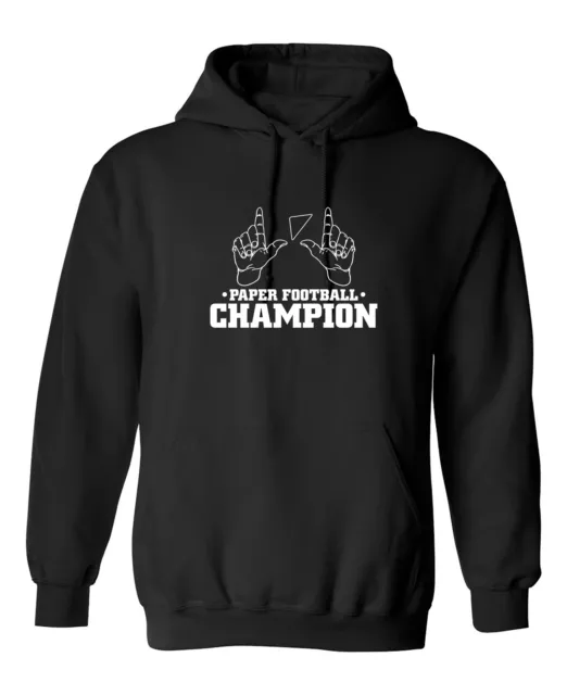 Paper Football Champion Graphics Novelty Sarcastic Humor Men's Hoodies