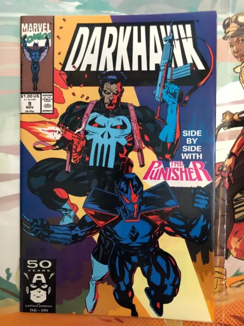 Darkhawk 9 Vol 1 VF+ Marvel Comics 1991