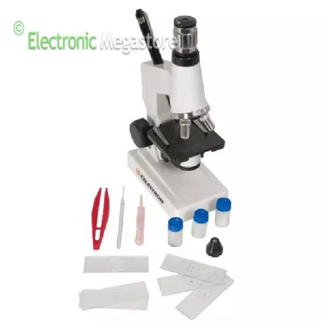 Microscopio Biologico Celestron Vetrini Preparati E Da Preparare E Accessori