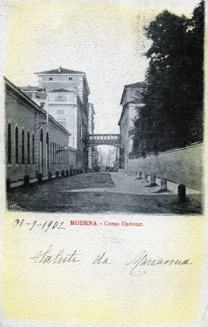 " Modena : Corso Cavour " Viaggiata Il 30.09.1902