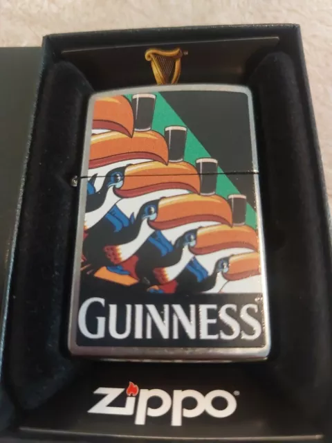 Zippo Lighter Unfired Guinness Toucans