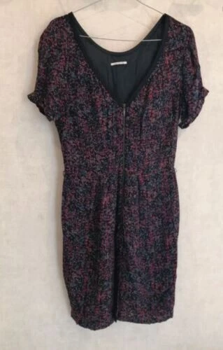 Robe Taupe Et Noire Fruit De La Passion Taille 40 - Occasion En Très Bon état - Style Casual