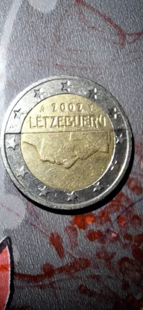 pièce 2 euros Luxembourg 2002 Rare