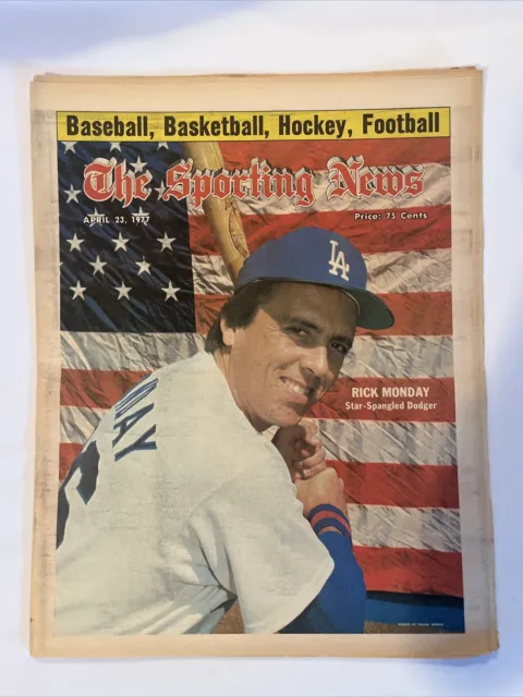 1977 April 23 The Sporting Nachrichten Rick Montag Star Spangled Dodger (MH340)